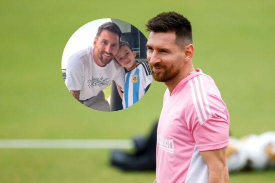 El emotivo encuentro de Messi con Manu Andrade