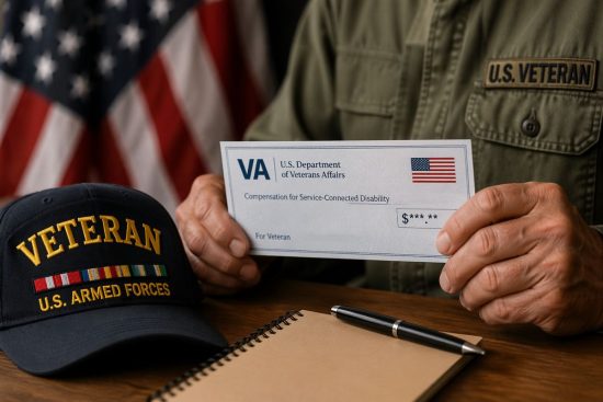Cheque de beneficios para veteranos