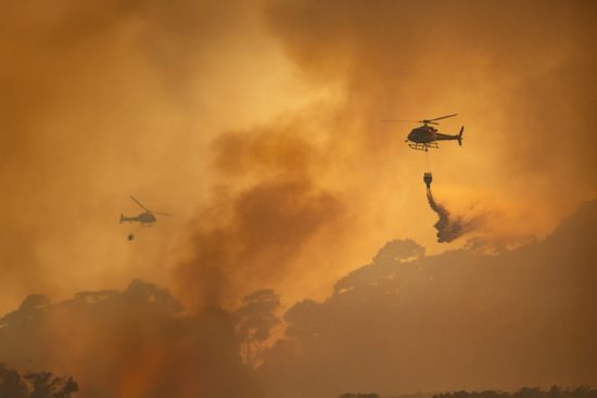 Incendio forestal en Springs