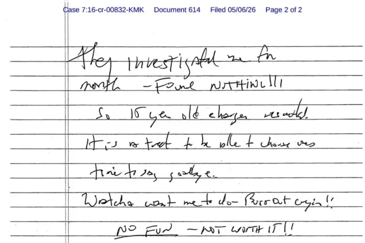 carta de Epstein, Nueva York, Un juez MundoNOW