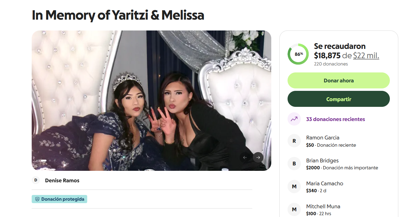 gofundme, adolescentes, hispanas, 