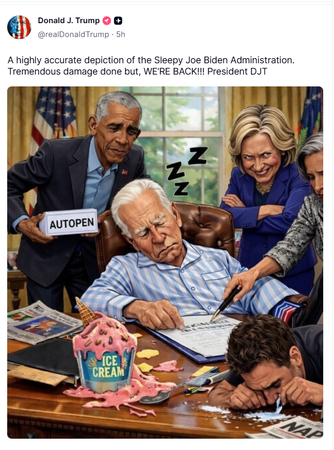 trump, biden, droga, hunter, ia, imagen, Trump AI image controversy