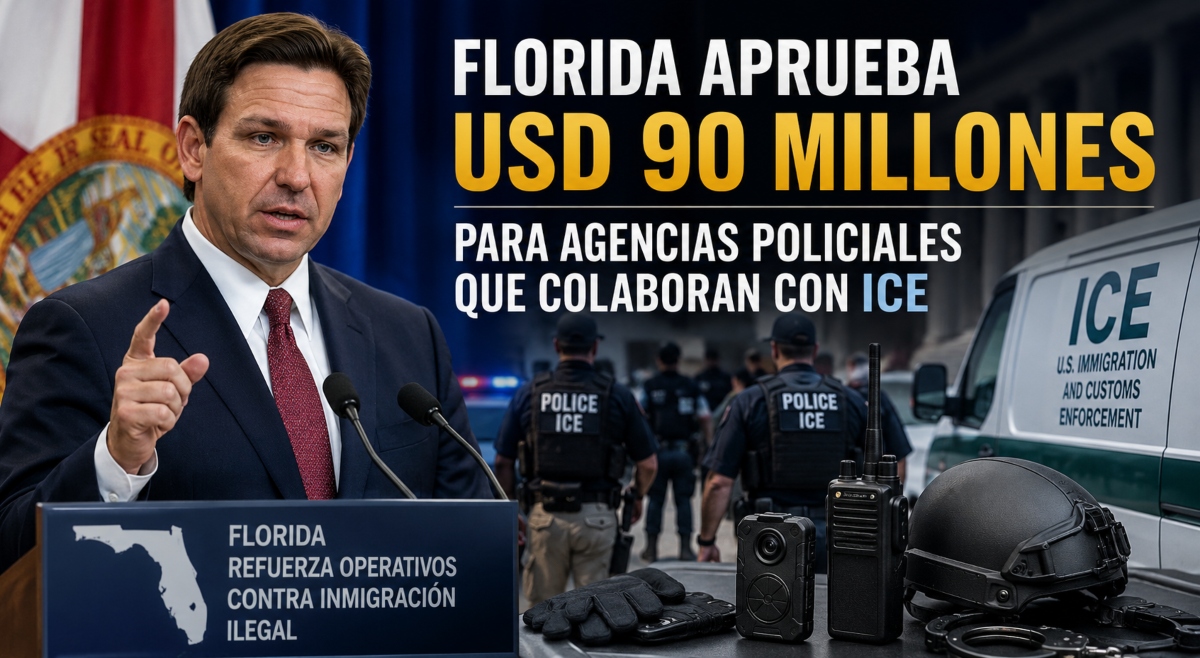 DeSantis invierte millones en policías que colaboran con ICE