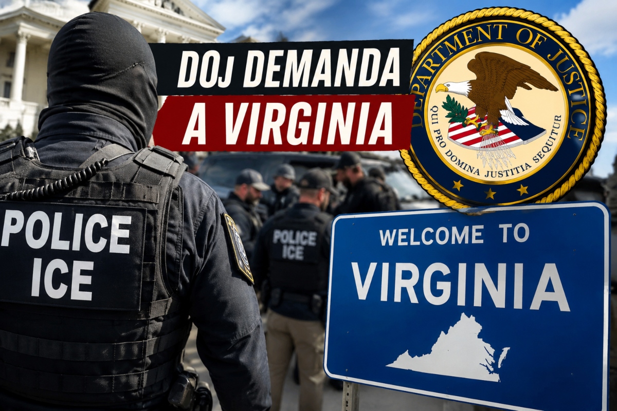 DOJ demanda a Virginia por una legislación de agentes de ICE, DOJ lawsuit against Virginia