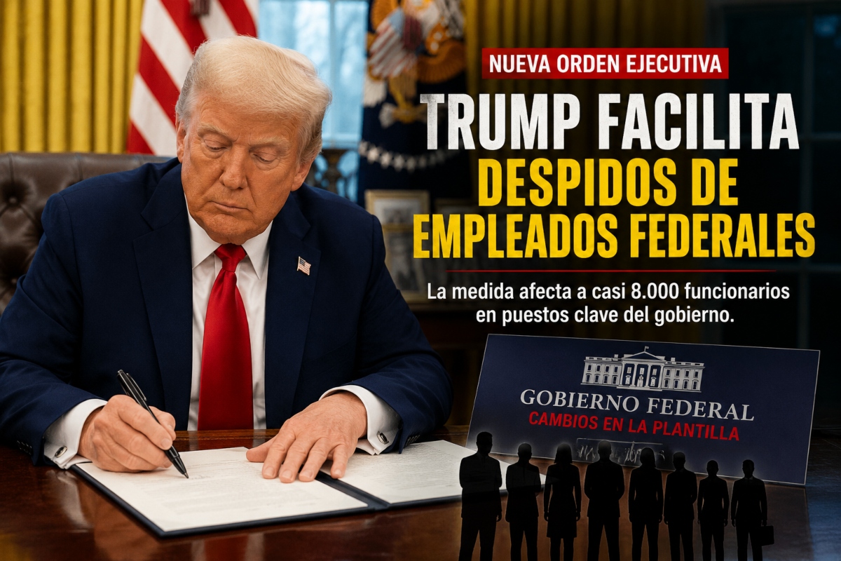 Empleados federales pasan a nueva clasificación laboral, Federal Worker Layoffs Made Easier by Trump
