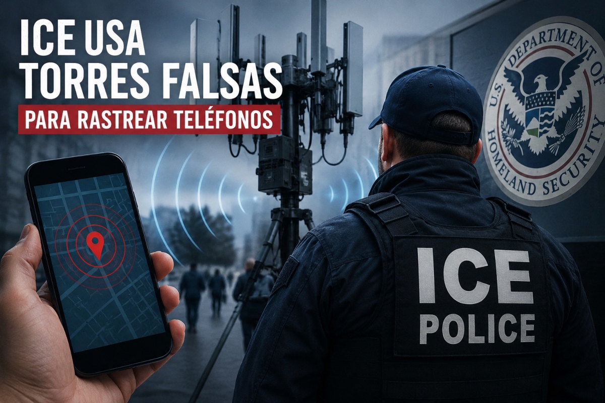 ICE rastrea teléfonos con torres falsas