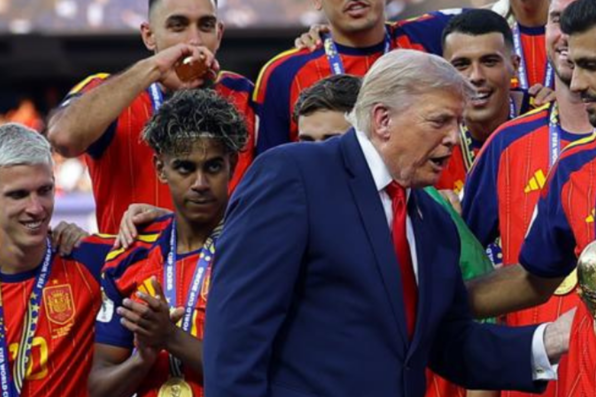 trump Spain World Cup celebration
