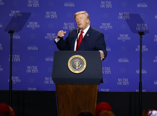 Cabello de Donald Trump sorprende en Las Vegas