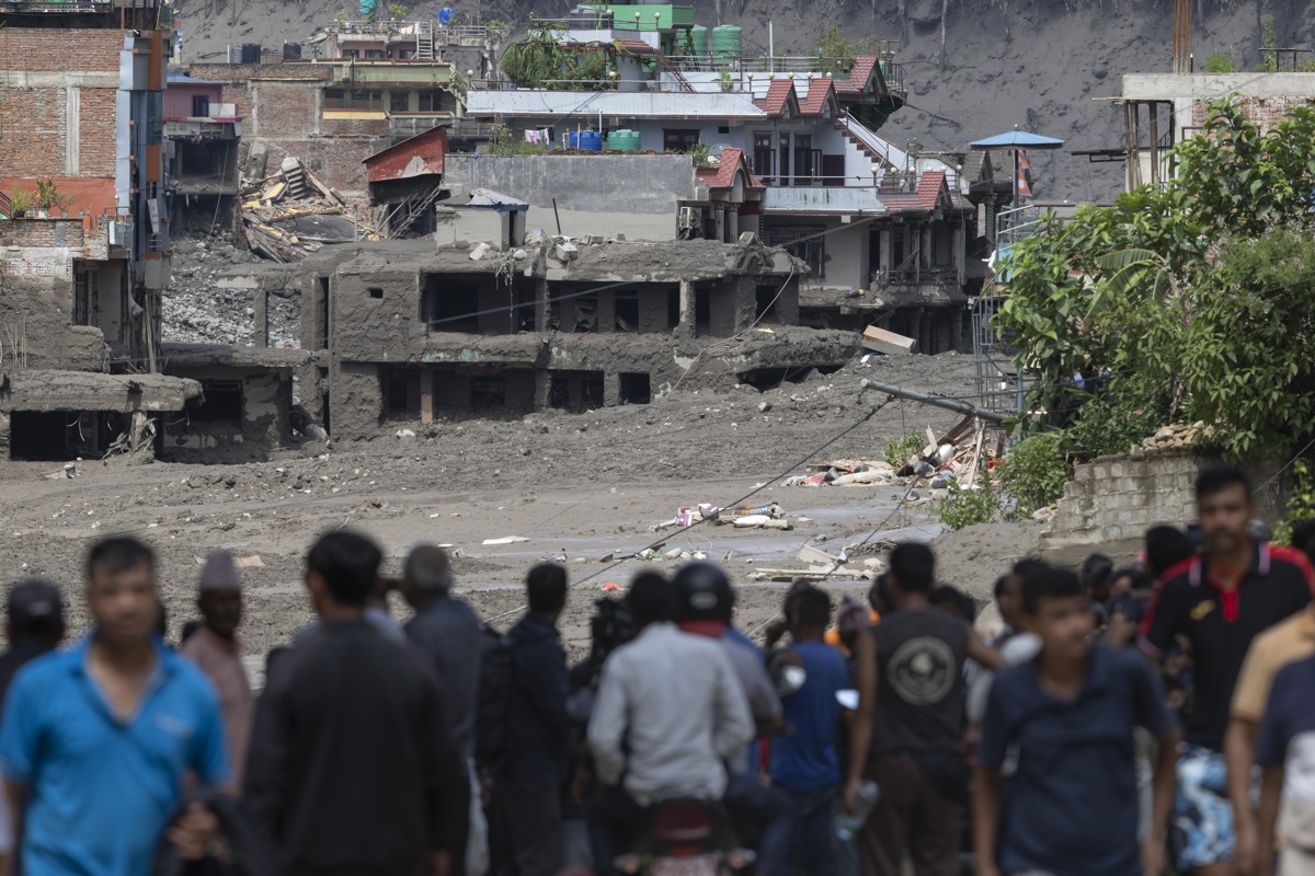 What may have caused the flood in Nepal?